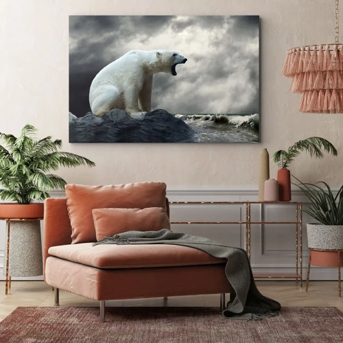 Quadro em tela - O Rei Solitário do Ártico - 70x50 cm