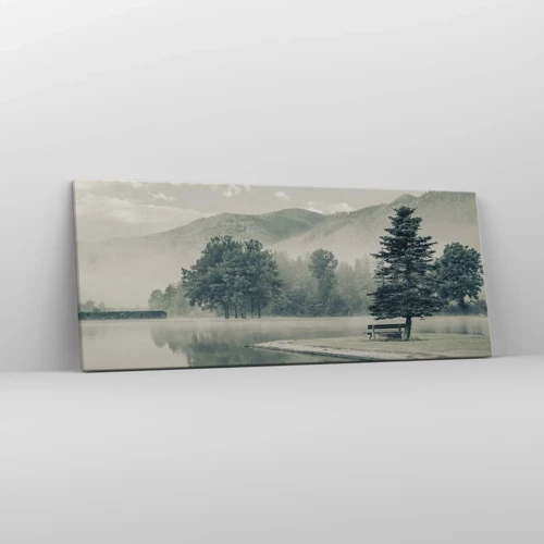 Quadro em tela - O lago ainda está a dormir - 100x40 cm