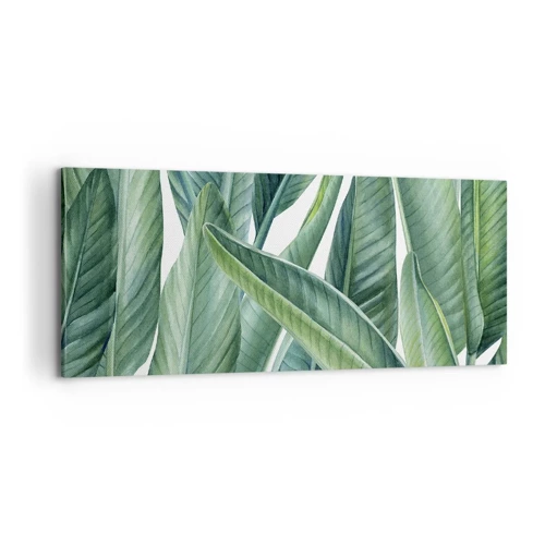 Quadro em tela - O próprio verde - 100x40 cm