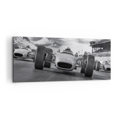 Quadro em tela - O ronco do motor - 100x40 cm