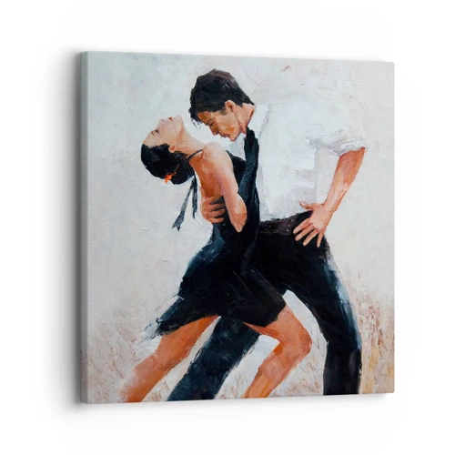 Quadro em tela - O tango dos meus sonhos  - 30x30 cm