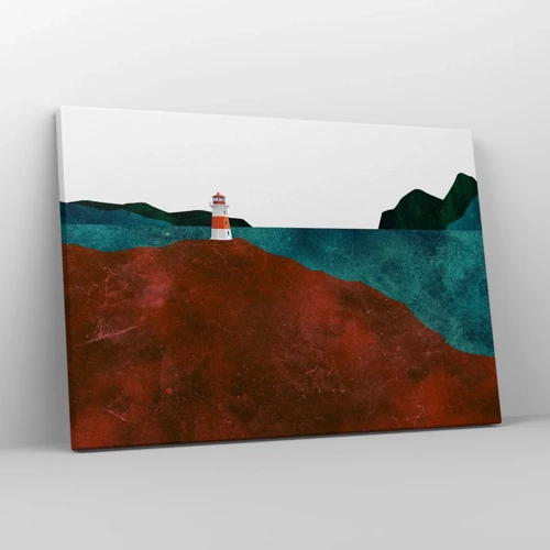 Quadro em tela - Olhando para o mar - 70x50 cm