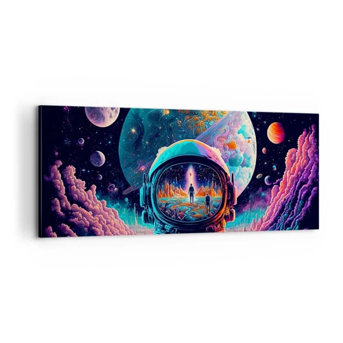 Quadro em tela - Os filósofos não sonharam com isso - 100x40 cm