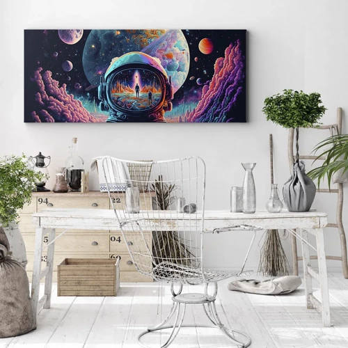 Quadro em tela - Os filósofos não sonharam com isso - 100x40 cm