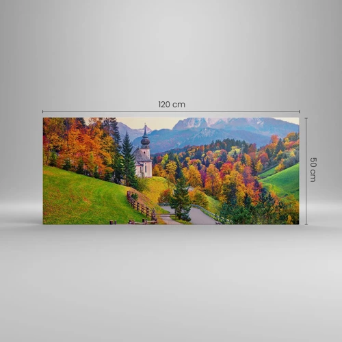 Quadro em tela - Paisagem como uma pintura - 120x50 cm