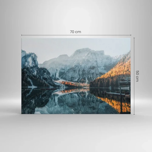 Quadro em tela - Paisagem espelhada - 70x50 cm