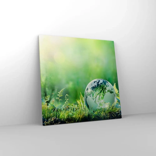 Quadro em tela - Planeta verde - 60x60 cm