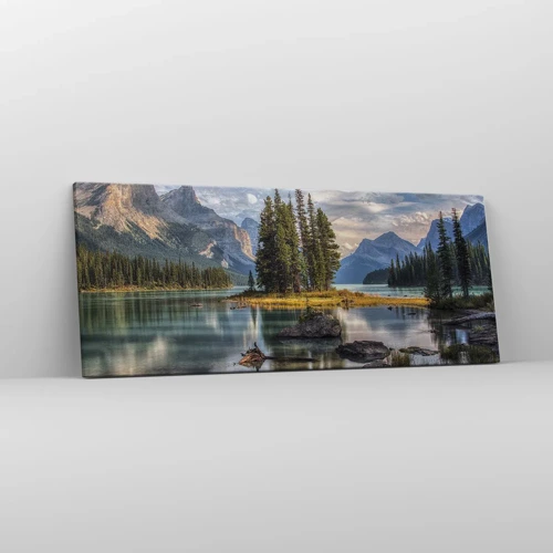 Quadro em tela - Por águas grandes e límpidas… - 100x40 cm