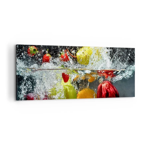 Quadro em tela - Refresco de frutas - 100x40 cm