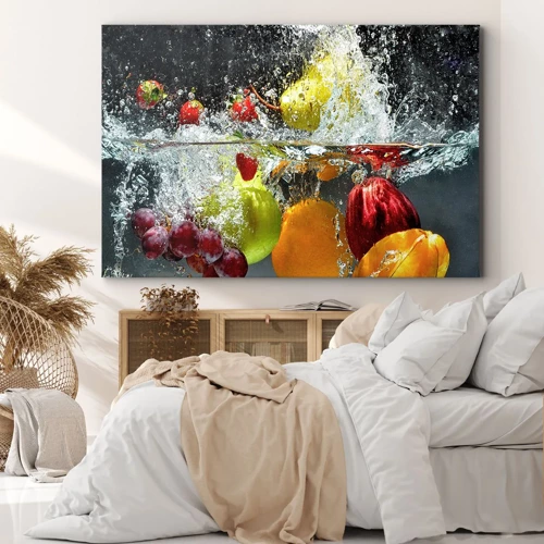 Quadro em tela - Refresco de frutas - 100x70 cm