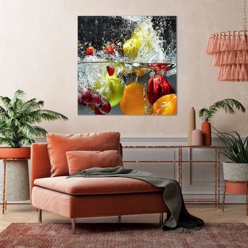 Quadro em tela - Refresco de frutas - 30x30 cm