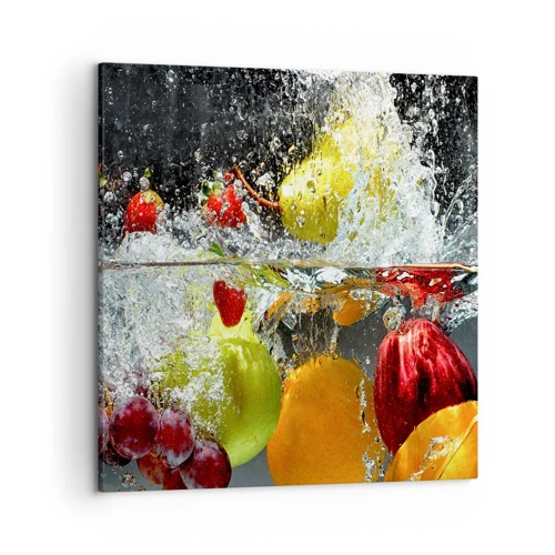 Quadro em tela - Refresco de frutas - 50x50 cm