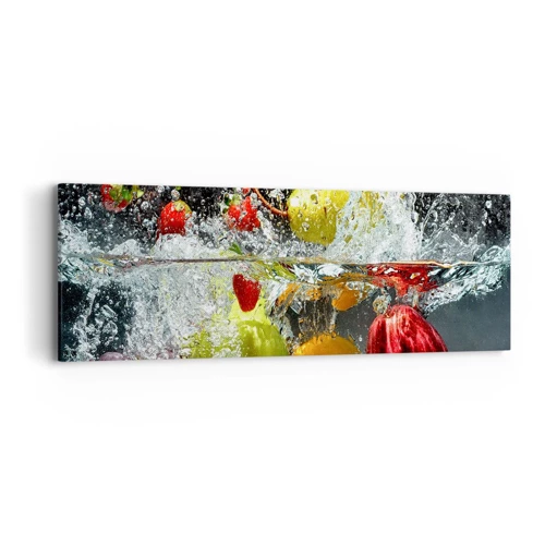 Quadro em tela - Refresco de frutas - 90x30 cm