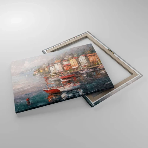 Quadro em tela - Refúgio romântico - 70x50 cm