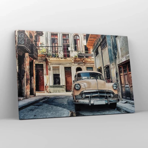 Quadro em tela - Siesta em Havana - 120x80 cm