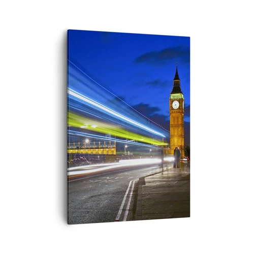 Quadro em tela - Sob o olhar atento do Big Ben - 50x70 cm