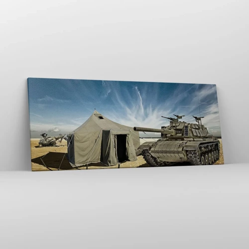 Quadro em tela - Sonho militar - 120x50 cm