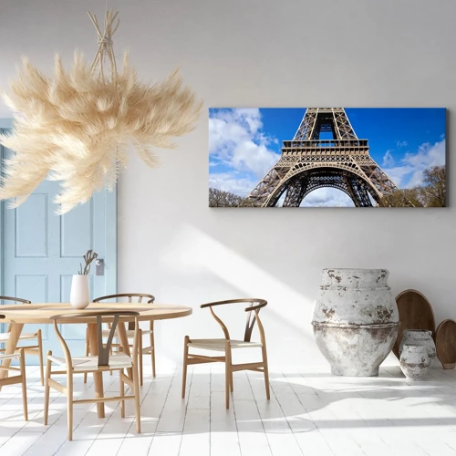 Quadro em tela - Toda Paris aos seus pés - 160x50 cm