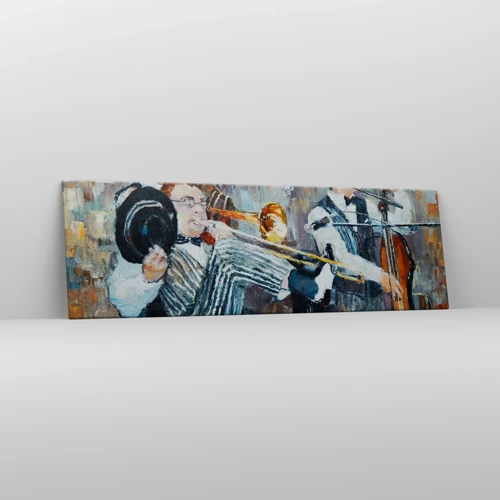 Quadro em tela - Todo aquele jazz - 160x50 cm