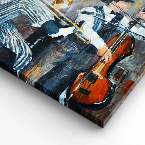 Quadro em tela - Todo aquele jazz - 160x50 cm