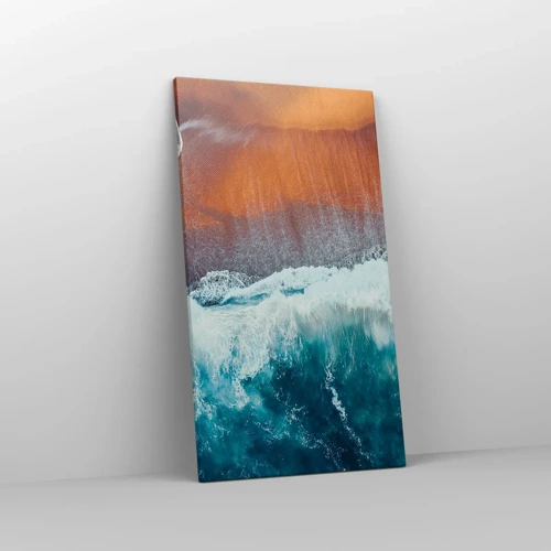 Quadro em tela - Toque do oceano - 45x80 cm