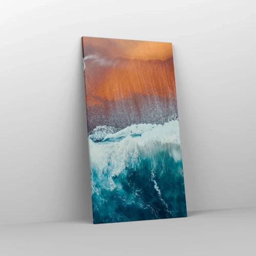 Quadro em tela - Toque do oceano - 55x100 cm