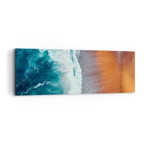 Quadro em tela - Toque do oceano - 90x30 cm