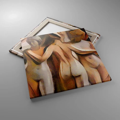 Quadro em tela - Três Graças 2.0 - 60x60 cm