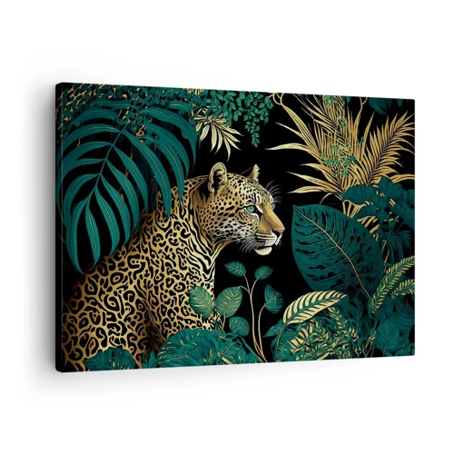 Quadro em tela - Um anfitrião na selva - 70x50 cm