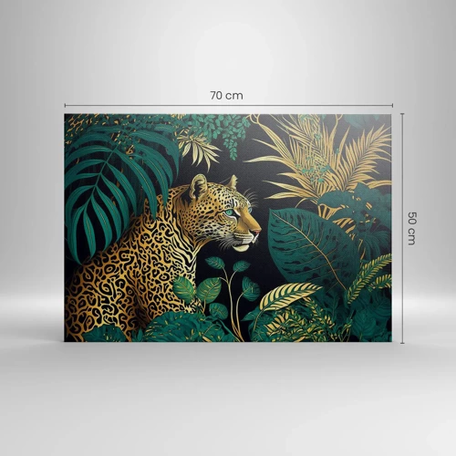 Quadro em tela - Um anfitrião na selva - 70x50 cm