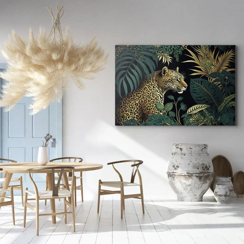 Quadro em tela - Um anfitrião na selva - 70x50 cm