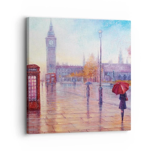 Quadro em tela - Um dia de outono em Londres - 30x30 cm