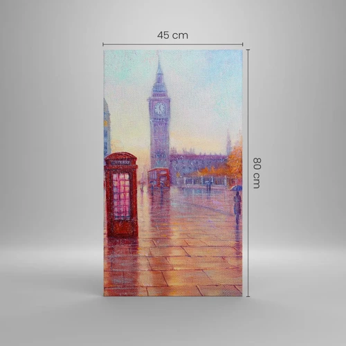 Quadro em tela - Um dia de outono em Londres - 45x80 cm