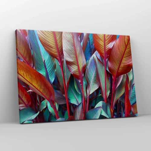 Quadro em tela - Um matagal colorido - 70x50 cm