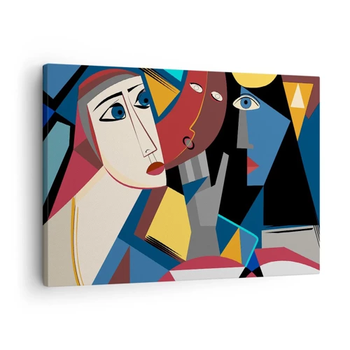 Quadro em tela - Uma conversa entre cubistas - 70x50 cm