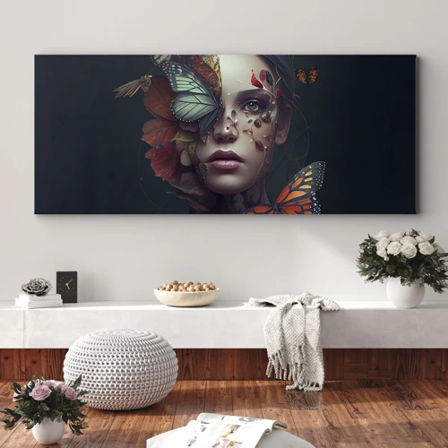 Quadro em tela - Uma metamorfose maravilhosa - 100x40 cm