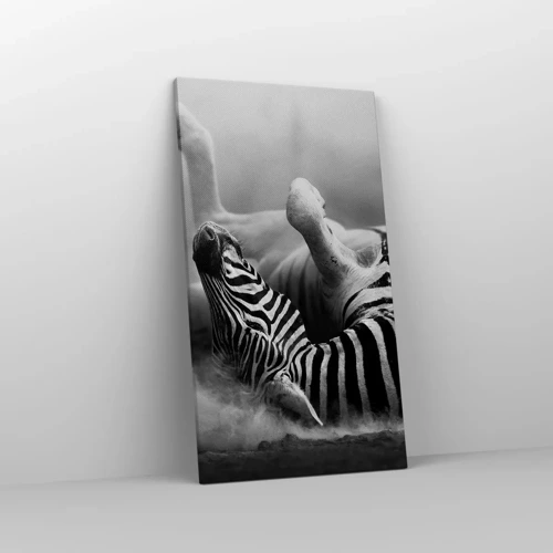 Quadro em tela - Vai dar zebra - 45x80 cm