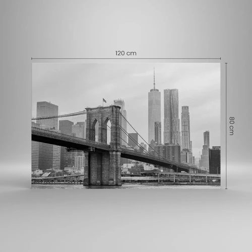 Quadro em tela - Vibrações de Nova York - 120x80 cm