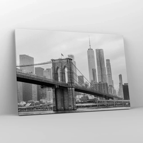 Quadro em tela - Vibrações de Nova York - 120x80 cm