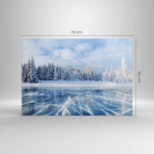 Quadro em tela - Vista deslumbrante e cristalina - 70x50 cm