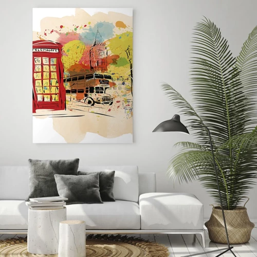 Quadro em vidro - A cidade da variedade - 50x70 cm