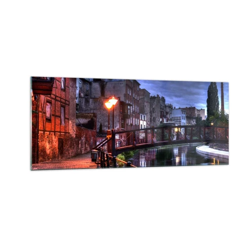 Quadro em vidro - A desconhecida Bydgoszcz - 100x40 cm