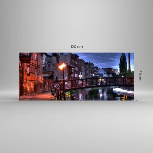 Quadro em vidro - A desconhecida Bydgoszcz - 120x50 cm