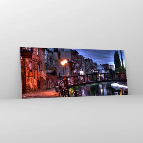 Quadro em vidro - A desconhecida Bydgoszcz - 120x50 cm