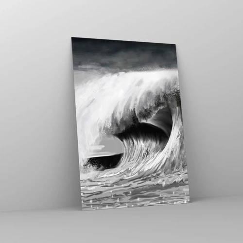 Quadro em vidro - A ira do oceano - 70x100 cm