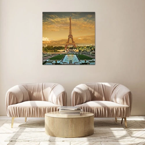 Quadro em vidro - A rainha de Paris - 40x40 cm