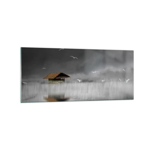 Quadro em vidro - Abrigo da chuva - 120x50 cm