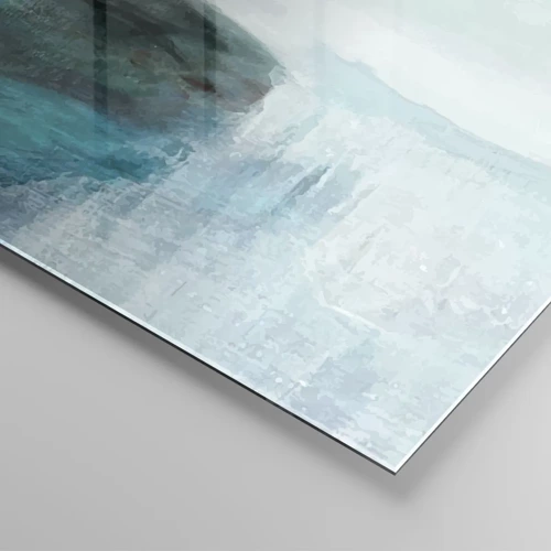 Quadro em vidro - Abstração náutica - 70x50 cm