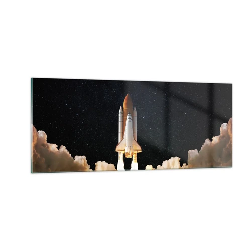 Quadro em vidro - Ad astra! - 100x40 cm