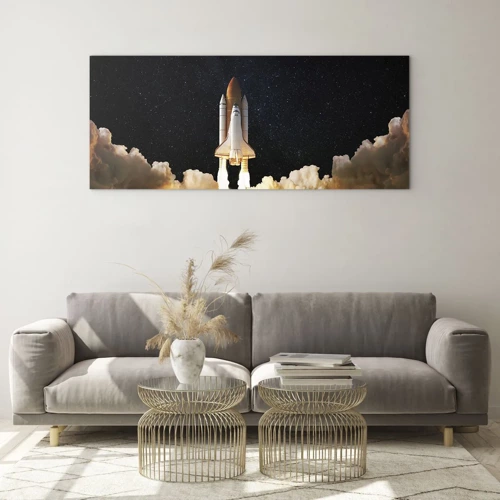 Quadro em vidro - Ad astra! - 100x40 cm